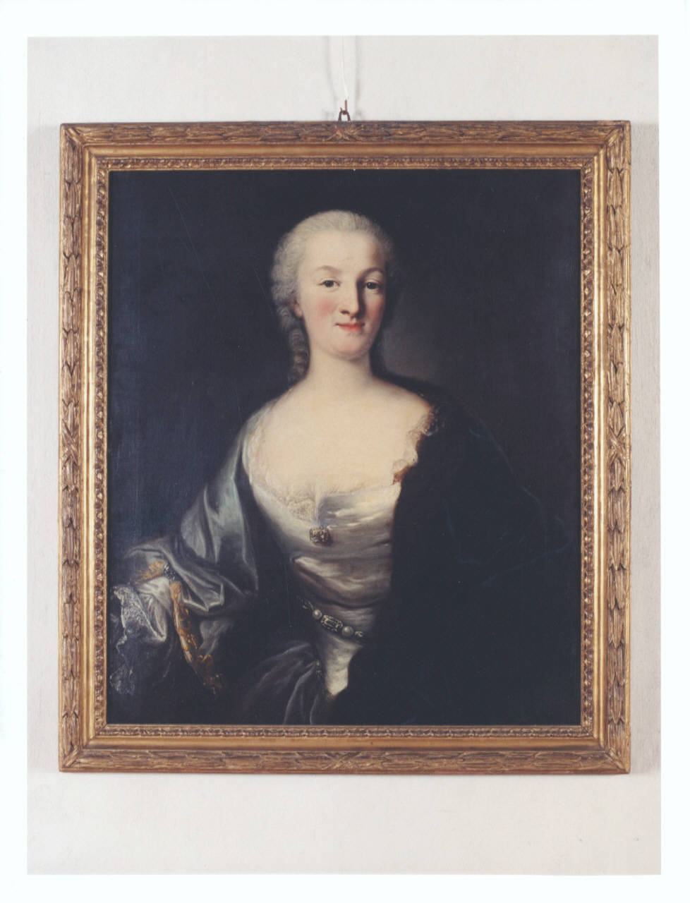 Ritratto di F. Doria, ritratto femminile (dipinto) - manifattura piemontese (prima metà sec. XVIII)