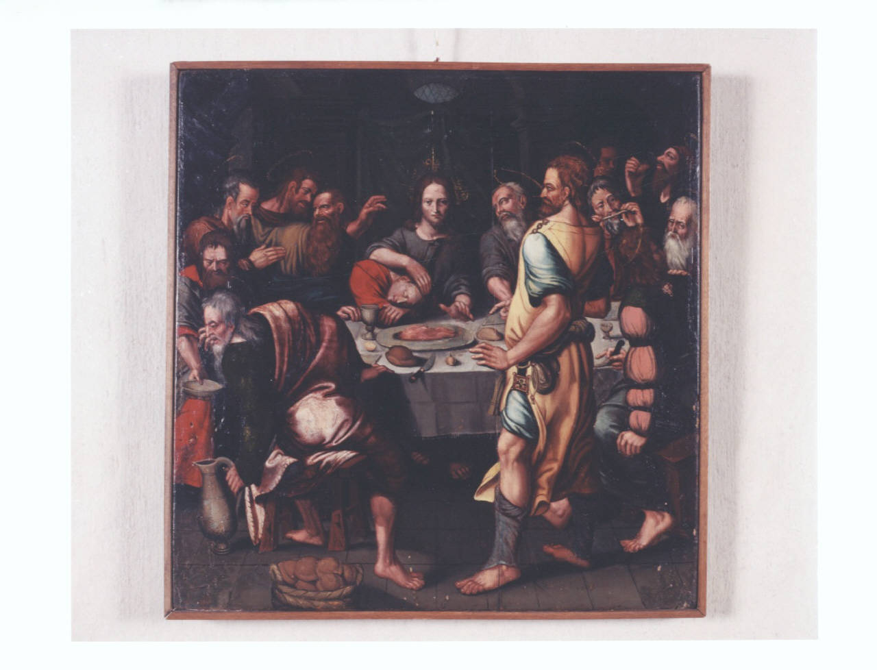 ultima cena (dipinto) - ambito nordico (fine/inizio secc. XVI/ XVII)