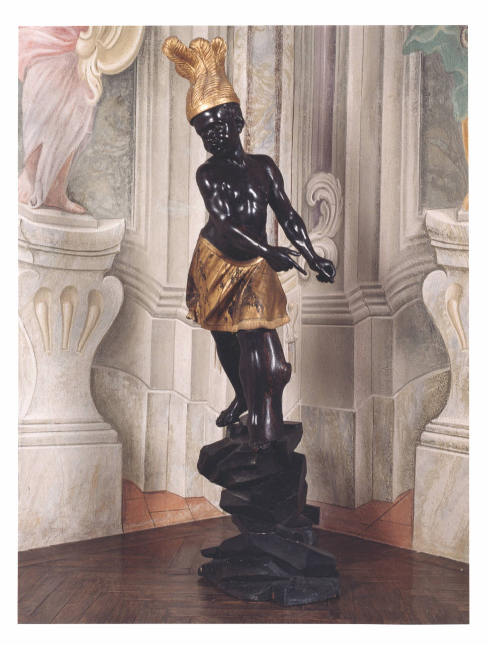 Moretto, figura maschile (scultura) - ambito italiano (seconda metà sec. XVIII)