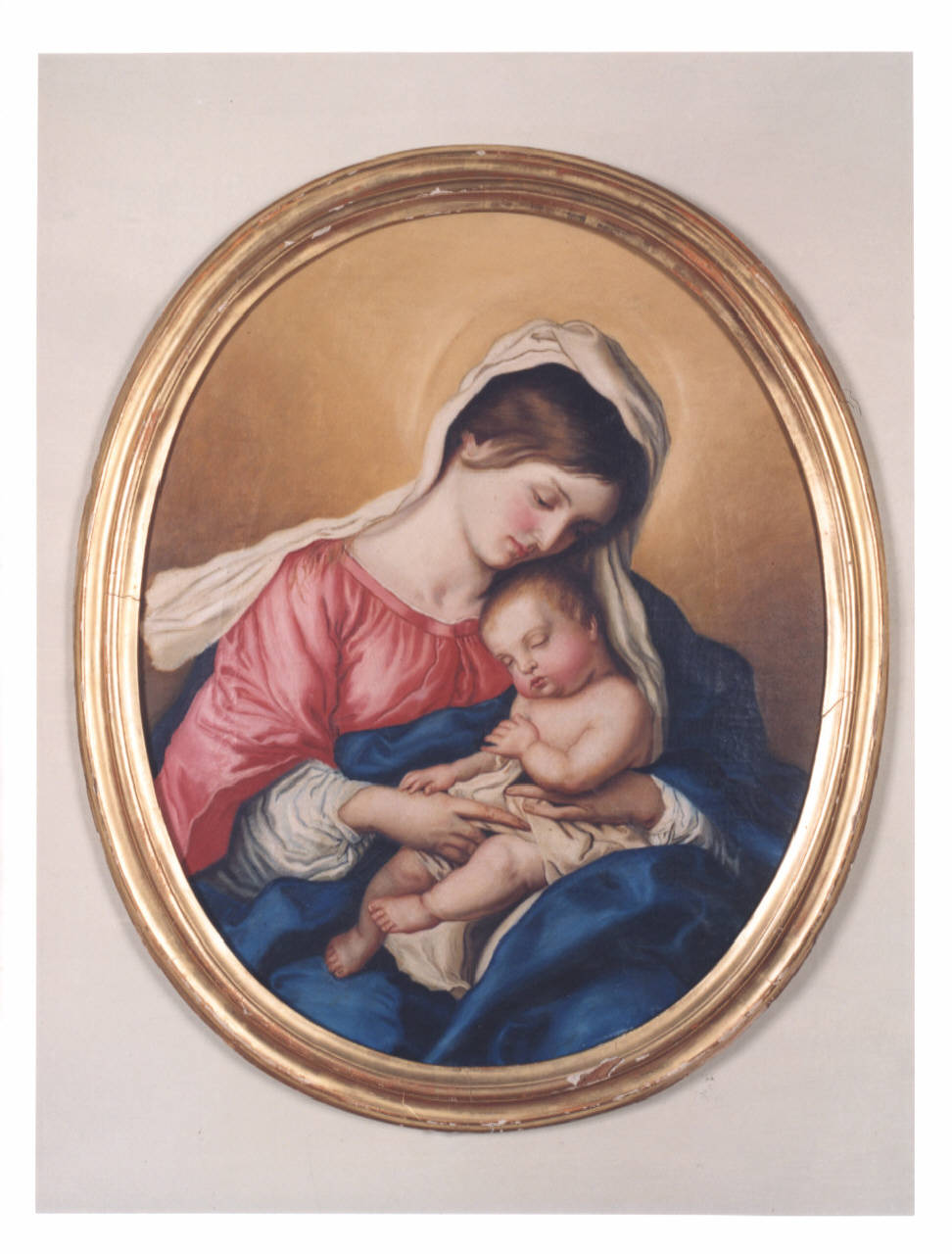 Madonna con Bambino (dipinto) - manifattura lombarda (prima metà sec. XIX)