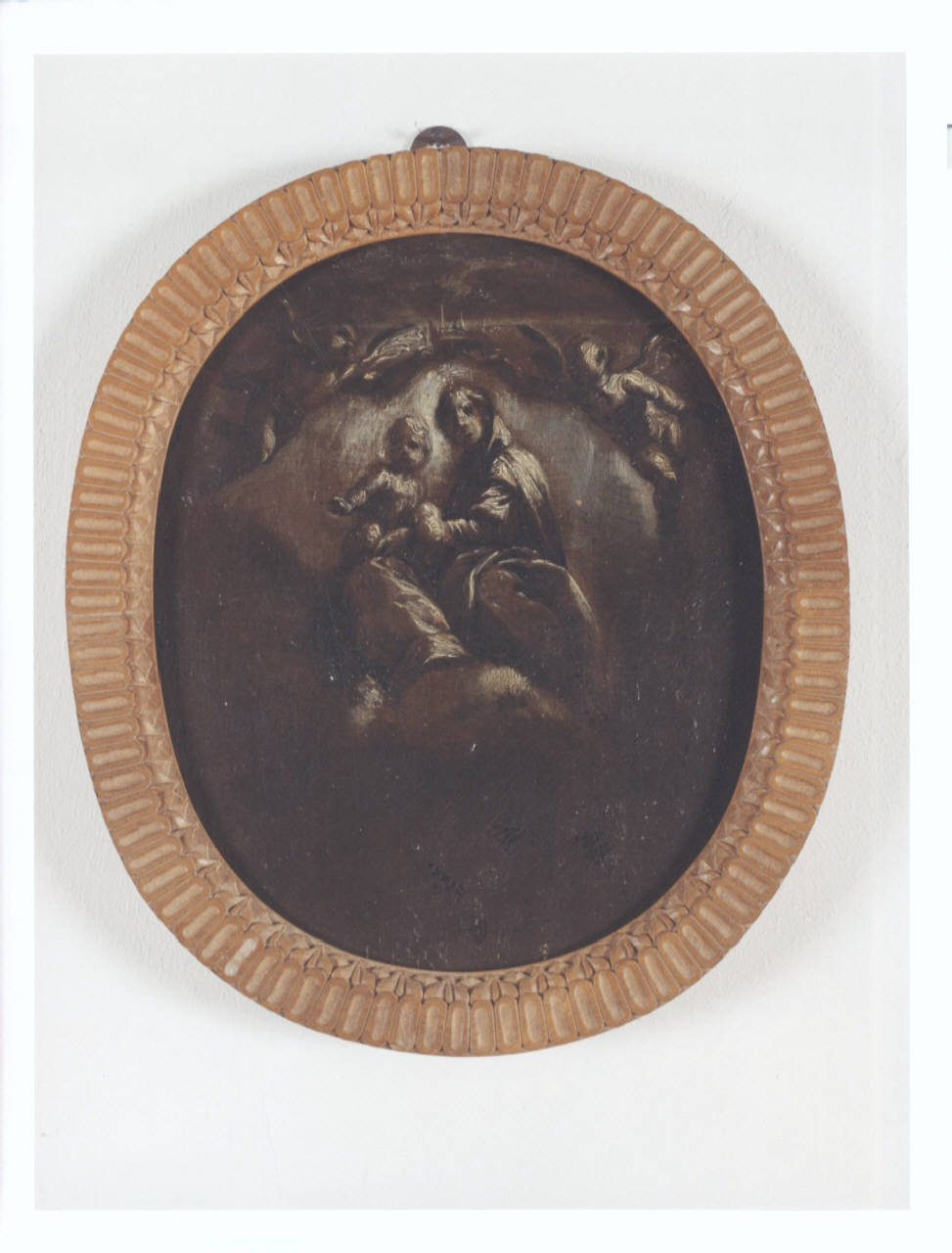 Incoronazione della Vergine, Madonna con Bambino (dipinto) di Crespi Castoldi, Antonio Maria (attribuito) (prima metà sec. XVII)
