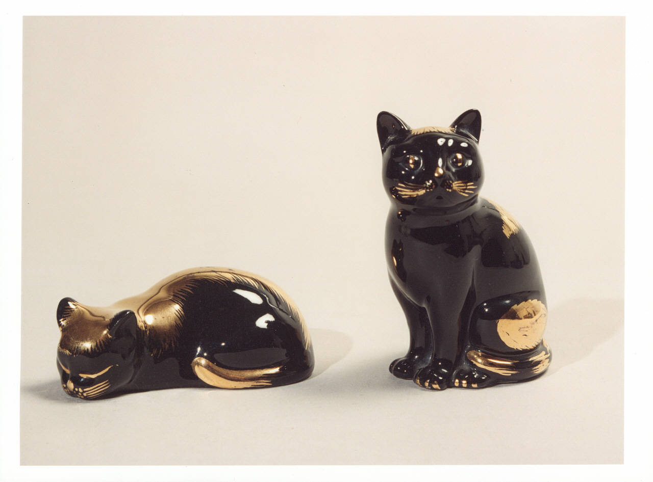 gatti neri (scultura) di Fornasetti, Piero (prima metà sec. XX)