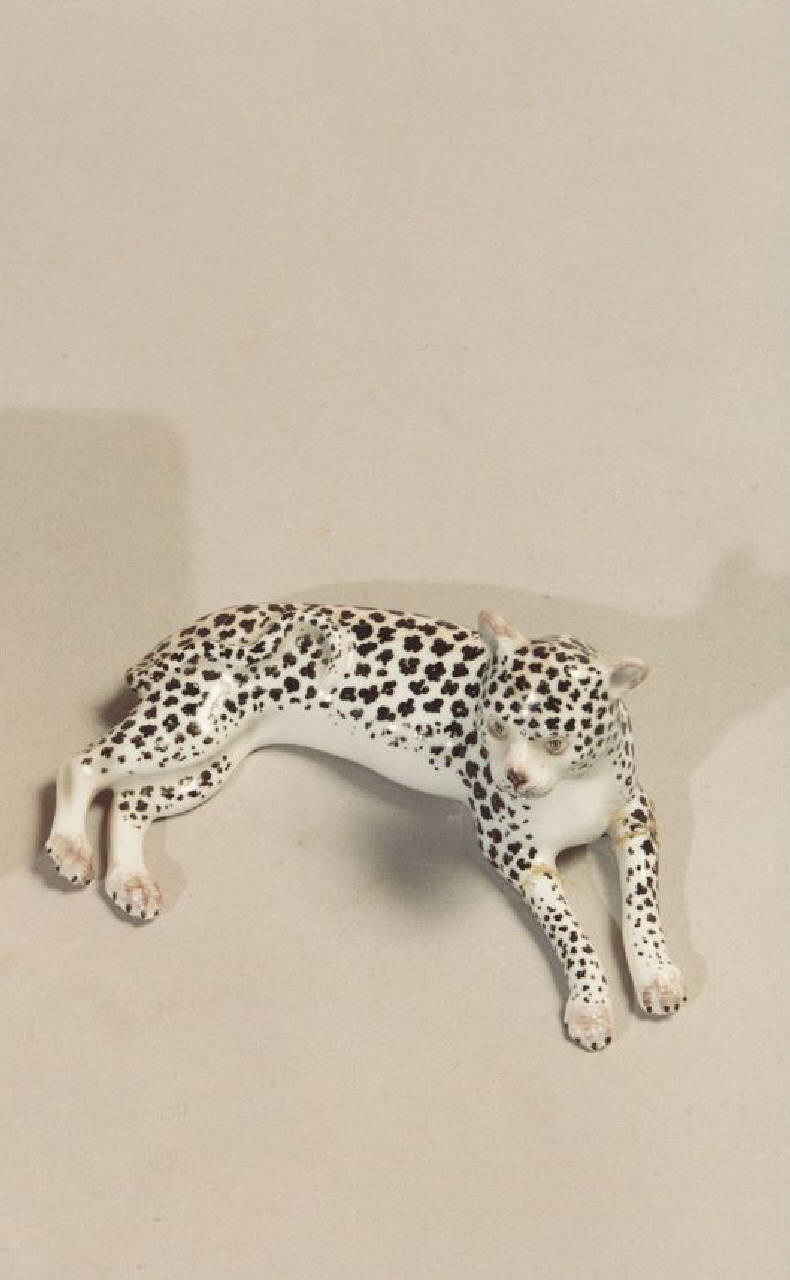 ghepardo (scultura) - manifattura tedesca (prima metà sec. XX)
