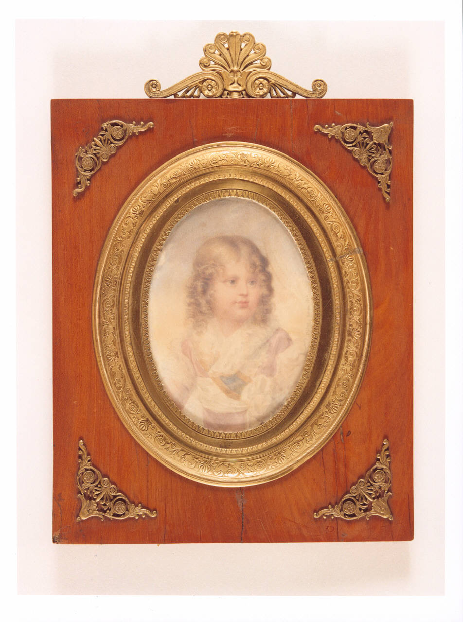Re di Roma, ritratto di bambino (miniatura) di Isabey Jean-Baptiste (sec. XIX)
