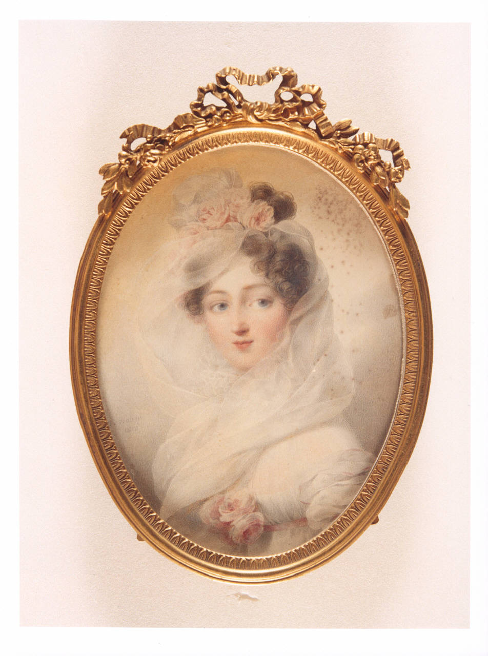 Ritratto di Maria Walewska, ritratto di Maria Walewska (miniatura) di Isabey Jean-Baptiste (sec. XIX)