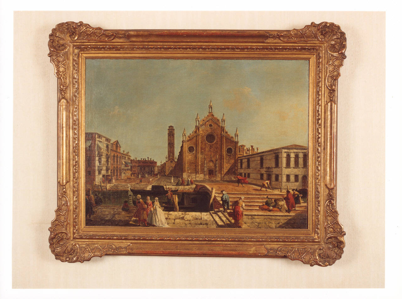 Il Campo dei Frari, veduta del Campo dei Frari a Venezia (dipinto) di Marieschi, Michele (secondo quarto sec. XVIII)
