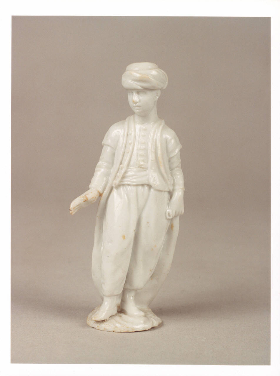 Figura di turco, figura maschile con turbante (statuetta) - manifattura Cozzi (sec. XVIII)