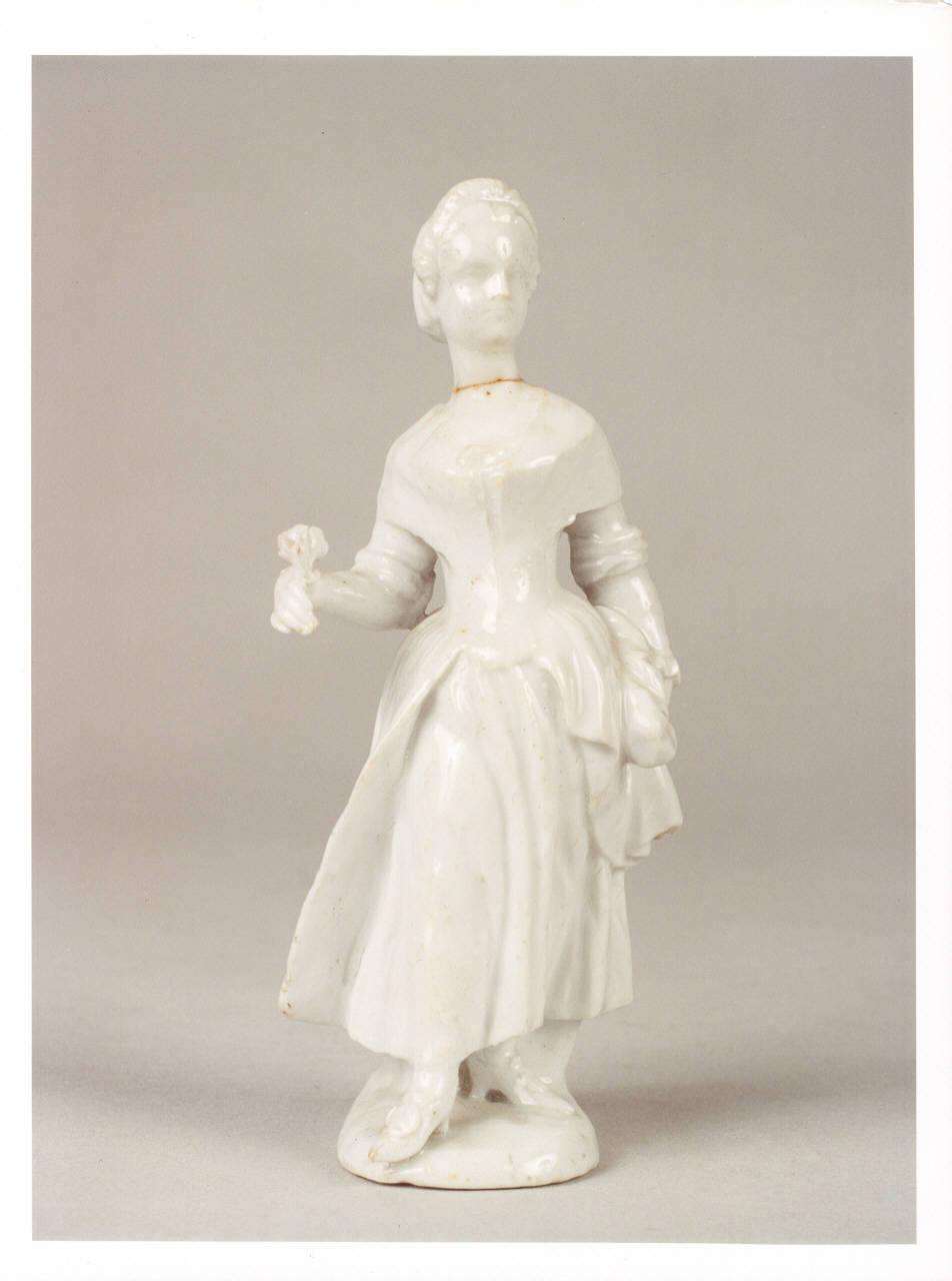 Figura di gentildonna, figura femminile (statuetta) - manifattura Le Nove-Bassano (sec. XVIII)