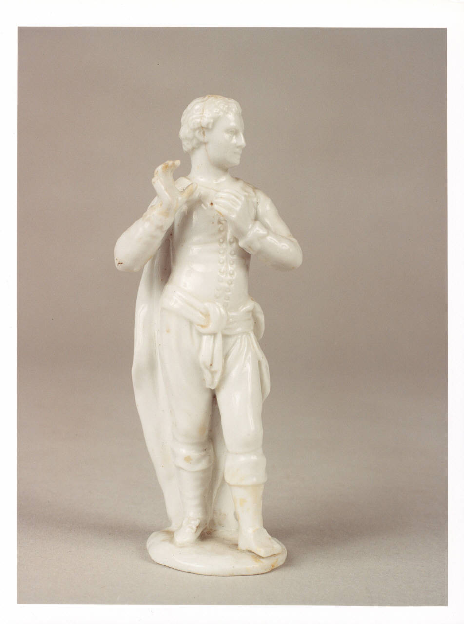 Figura di giovane attore, figura maschile (statuetta) - manifattura Le Nove-Bassano (sec. XVIII)