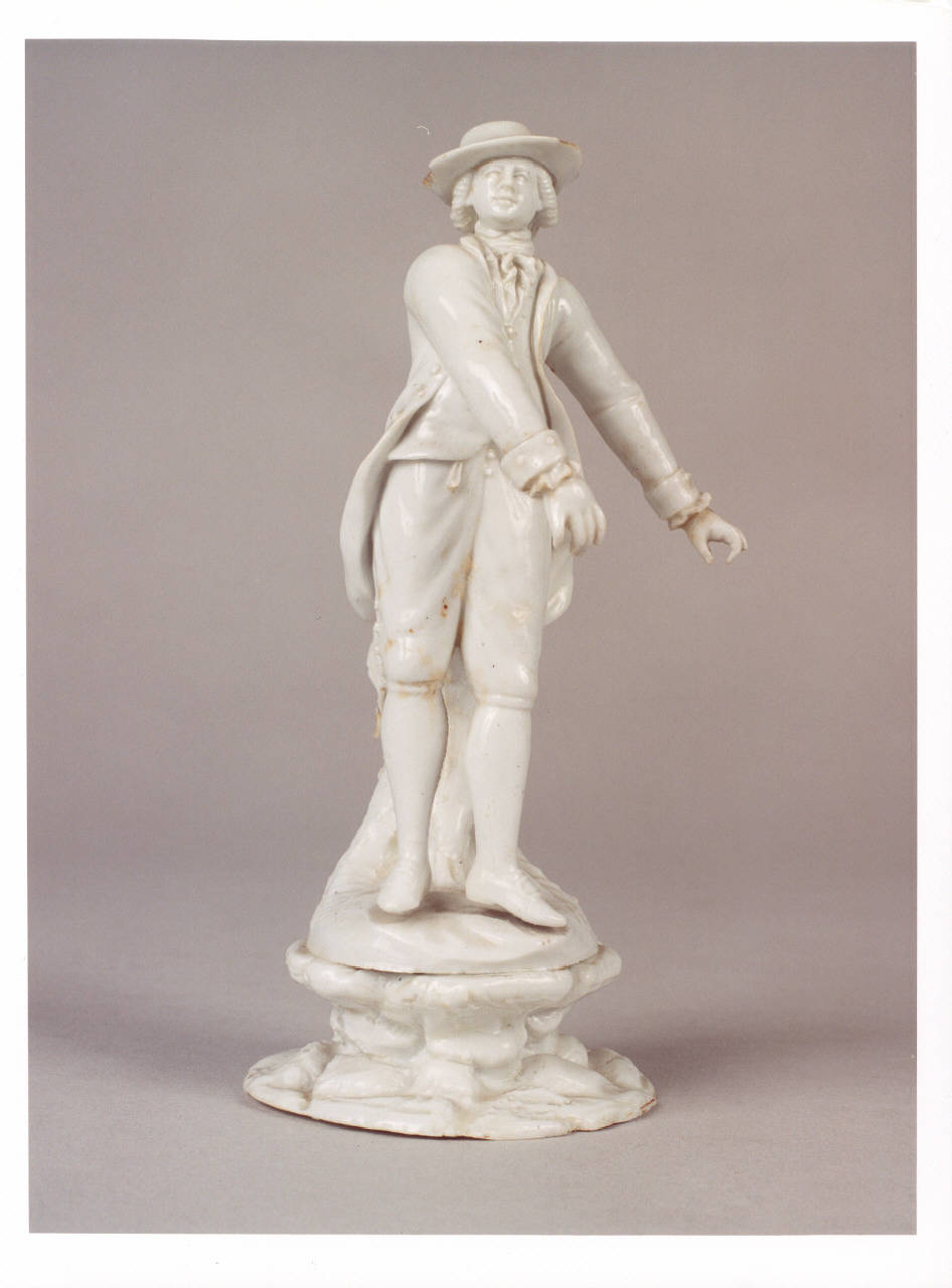 Figura di contadino, figura maschile (statuetta) - manifattura Le Nove-Bassano (fine sec. XVIII)