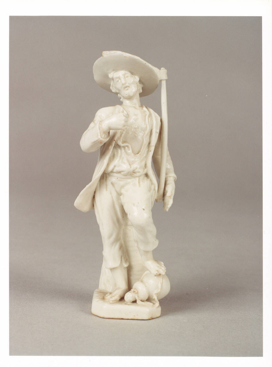 Figura di viandante, figura maschile (statuetta) - manifattura di Este (seconda metà sec. XVIII)