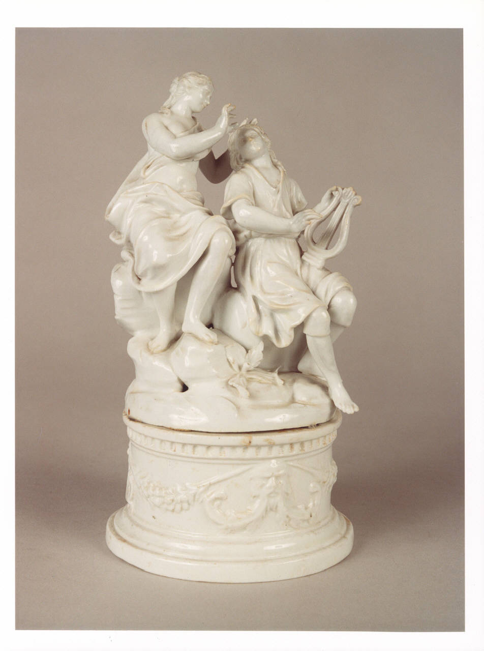 figura femminile con figura maschile (gruppo scultoreo) - manifattura Le Nove-Bassano (sec. XVIII)