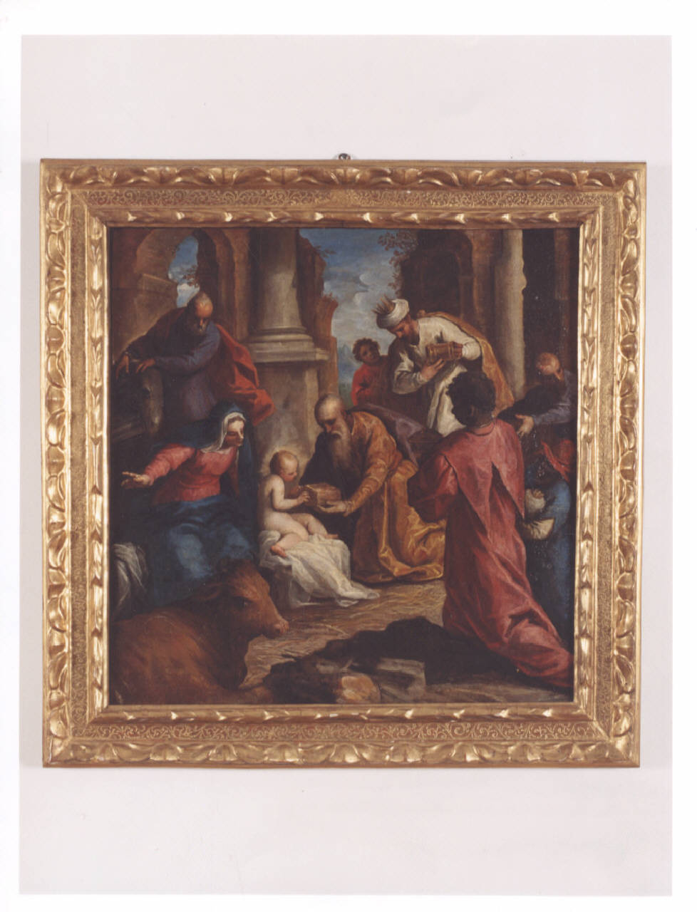 Adorazione dei Magi, adorazione dei Re Magi (dipinto) di Negretti, Jacopo detto Palma il Giovane (inizio sec. XVII)