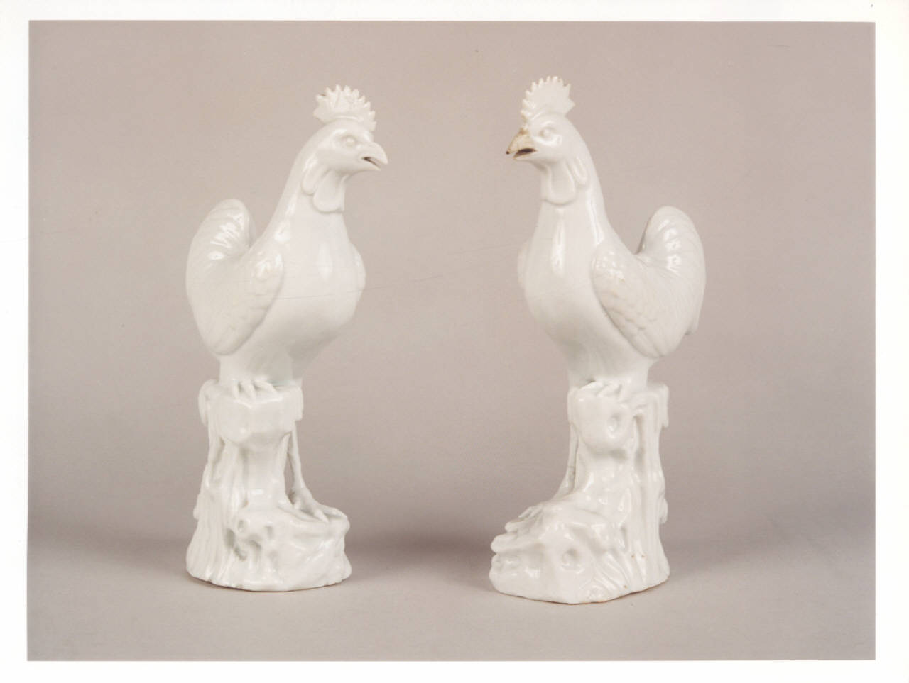 gallo (scultura) - manifattura cinese (seconda metà sec. XVIII)