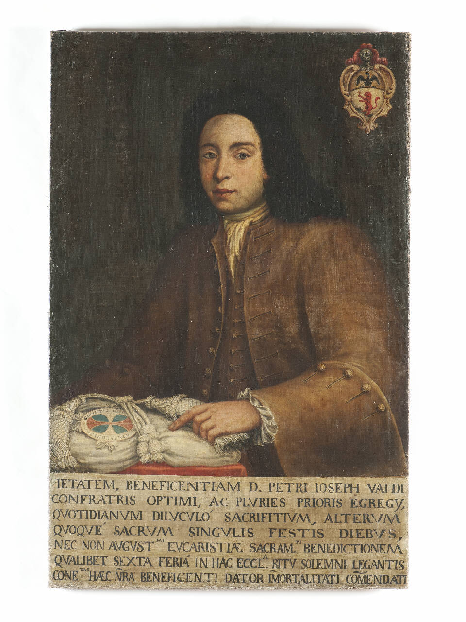 ritratto di Pietro Giuseppe Valdi, ritratto d'uomo (dipinto) - ambito italiano (sec. XVIII)