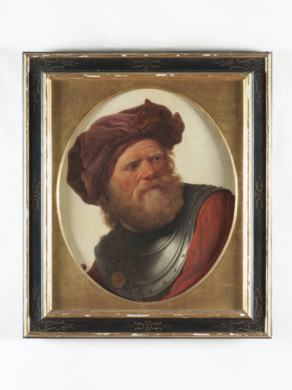 ritratto di guerriero, ritratto d'uomo (dipinto) - ambito fiammingo (sec. XVII)