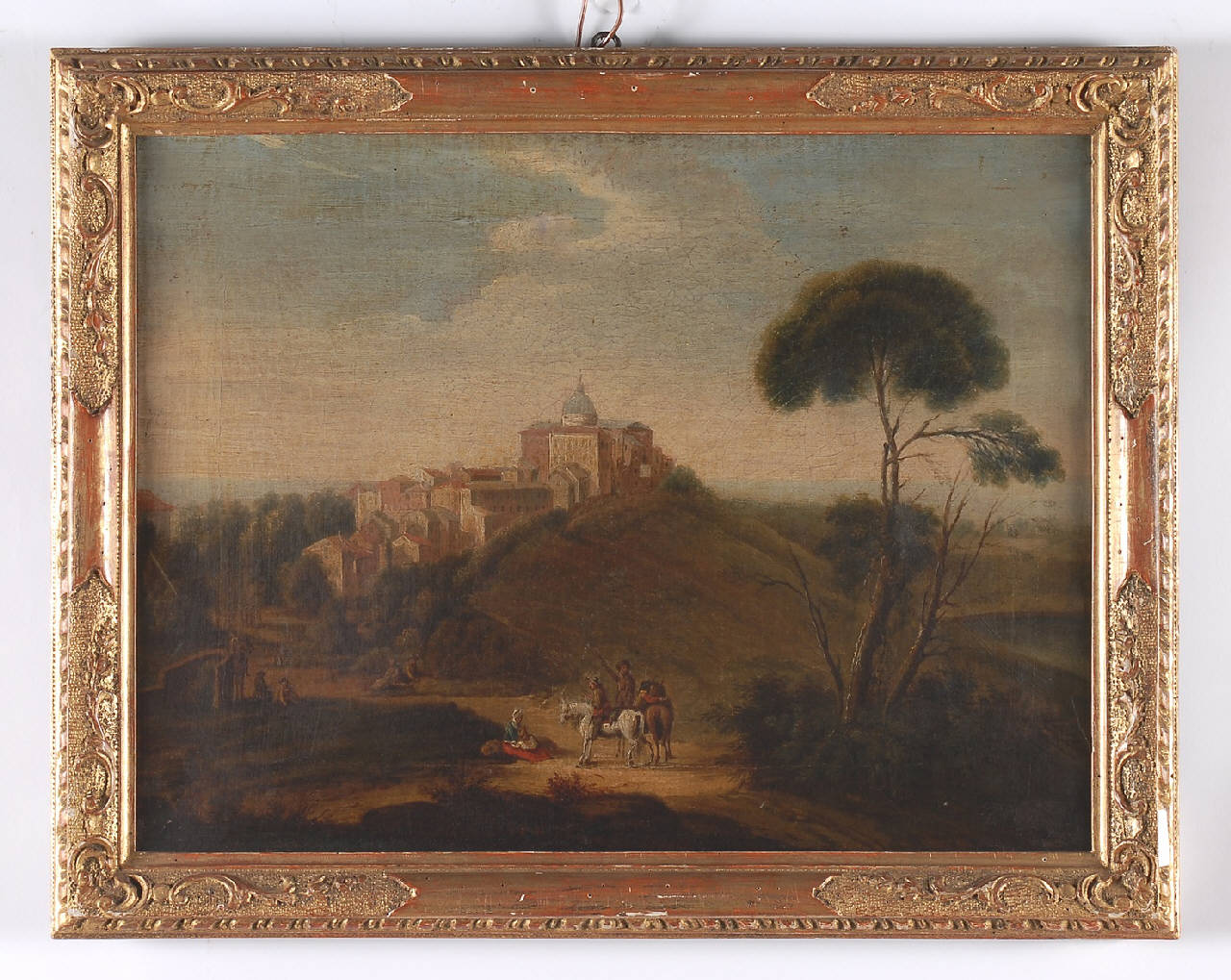 paesaggio romano (dipinto) - ambito fiammingo (sec. XVIII)