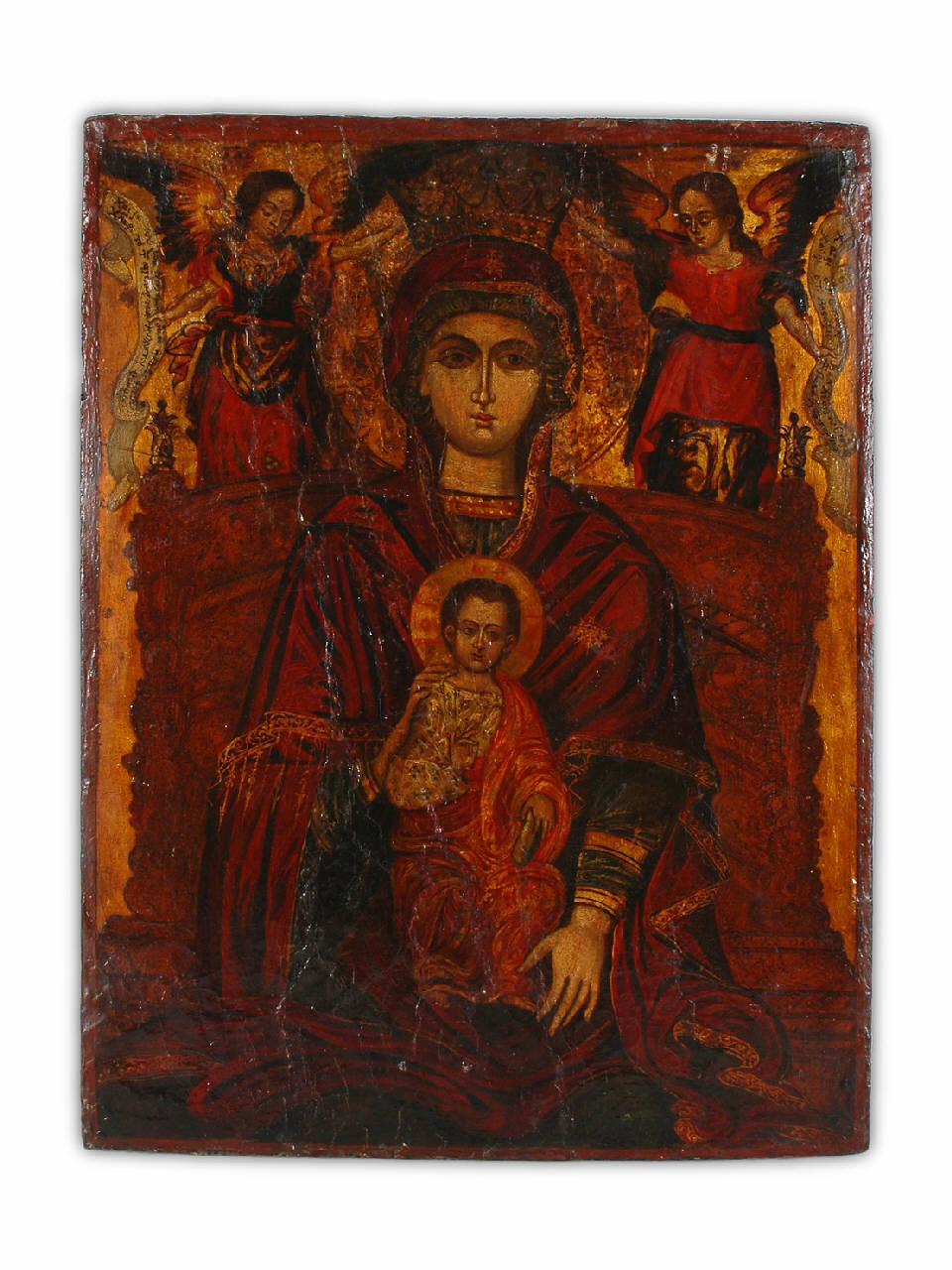 Madonna con Bambino (icona) - ambito russo (sec. XIX)
