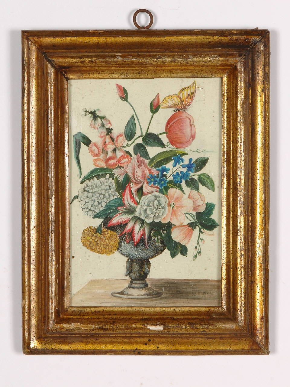 vaso con fiori (miniatura) - ambito Italia settentrionale (sec. XVIII)
