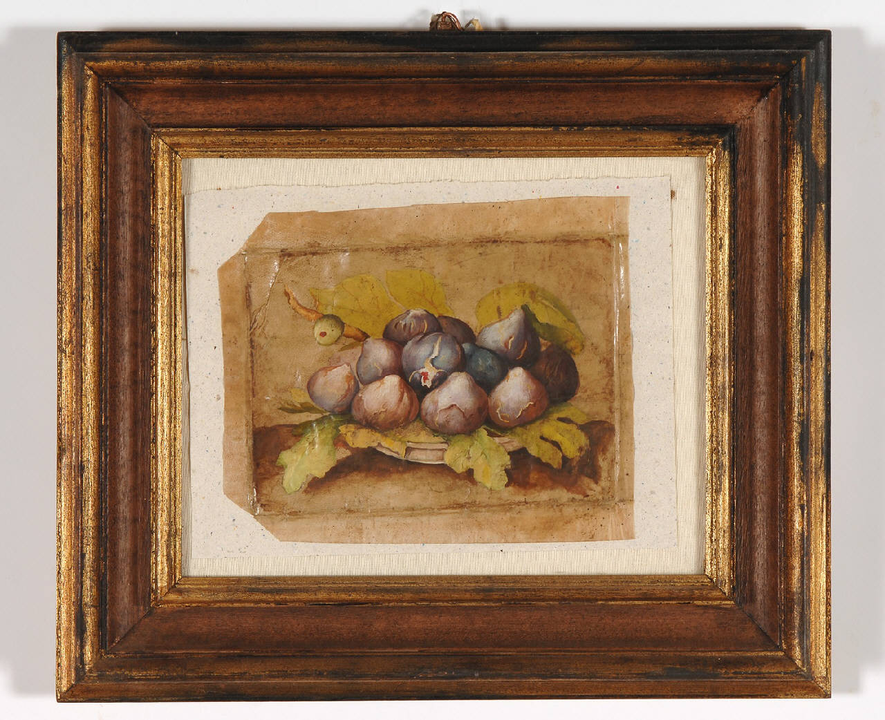 natura morta con fichi (dipinto) - ambito Italia settentrionale (sec. XVIII)