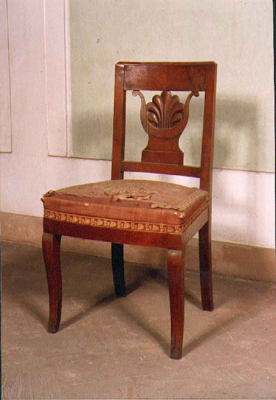 sedia - bottega italiana (sec. XIX)