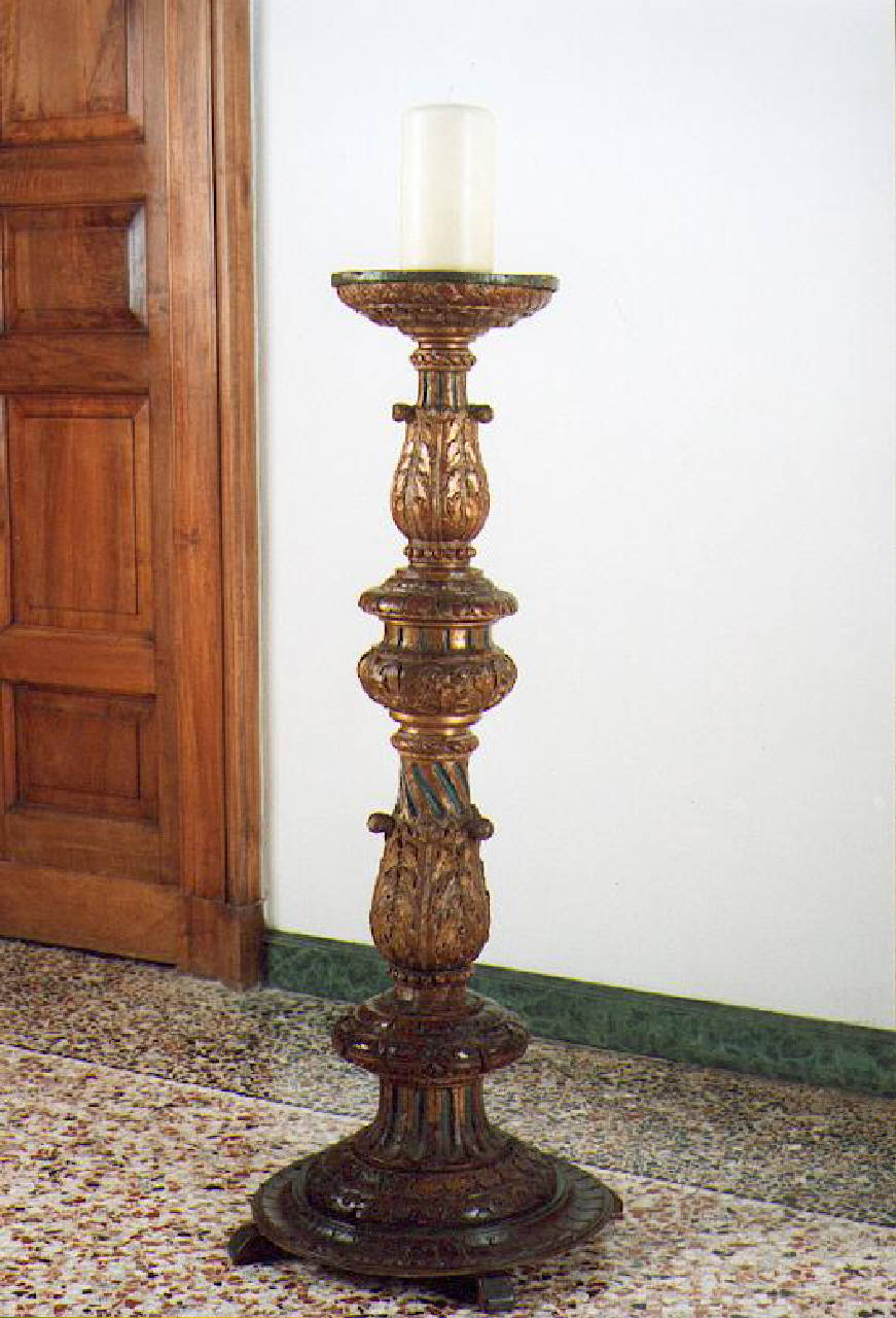candelabro da chiesa - bottega toscana (fine/inizio secc. XV/ XVI)