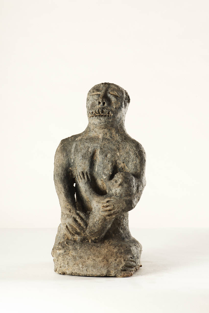 Figura femminile che allatta, figura femminile che allatta (scultura a due corpi) - primitivo Bozo (prima metà sec. XIX)