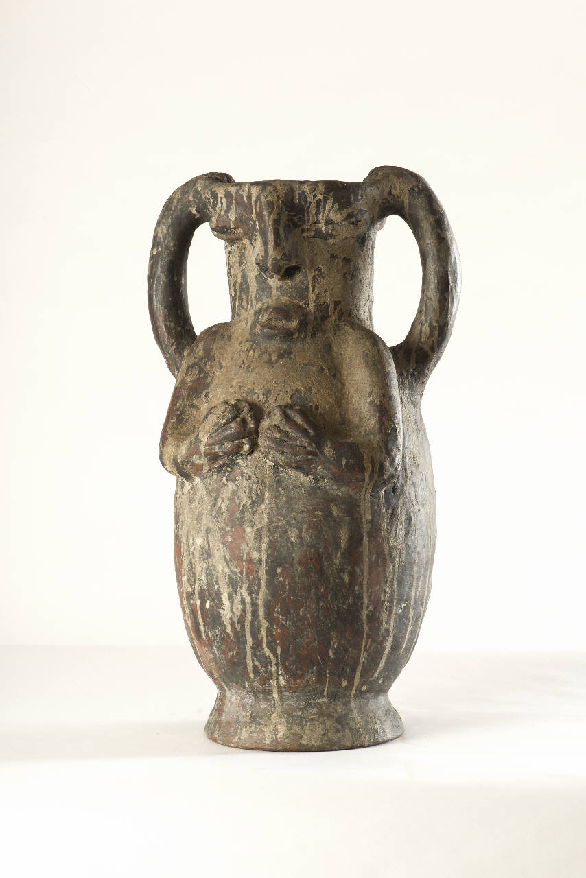 Figura antropomorfa, figura antropomorfa (vaso) - primitivo Bambara (prima metà sec. XIX)