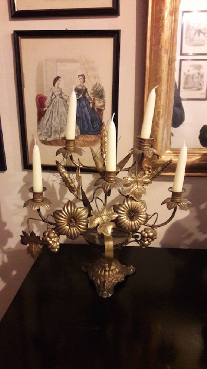 candelabro - manifattura italiana (sec. XIX)