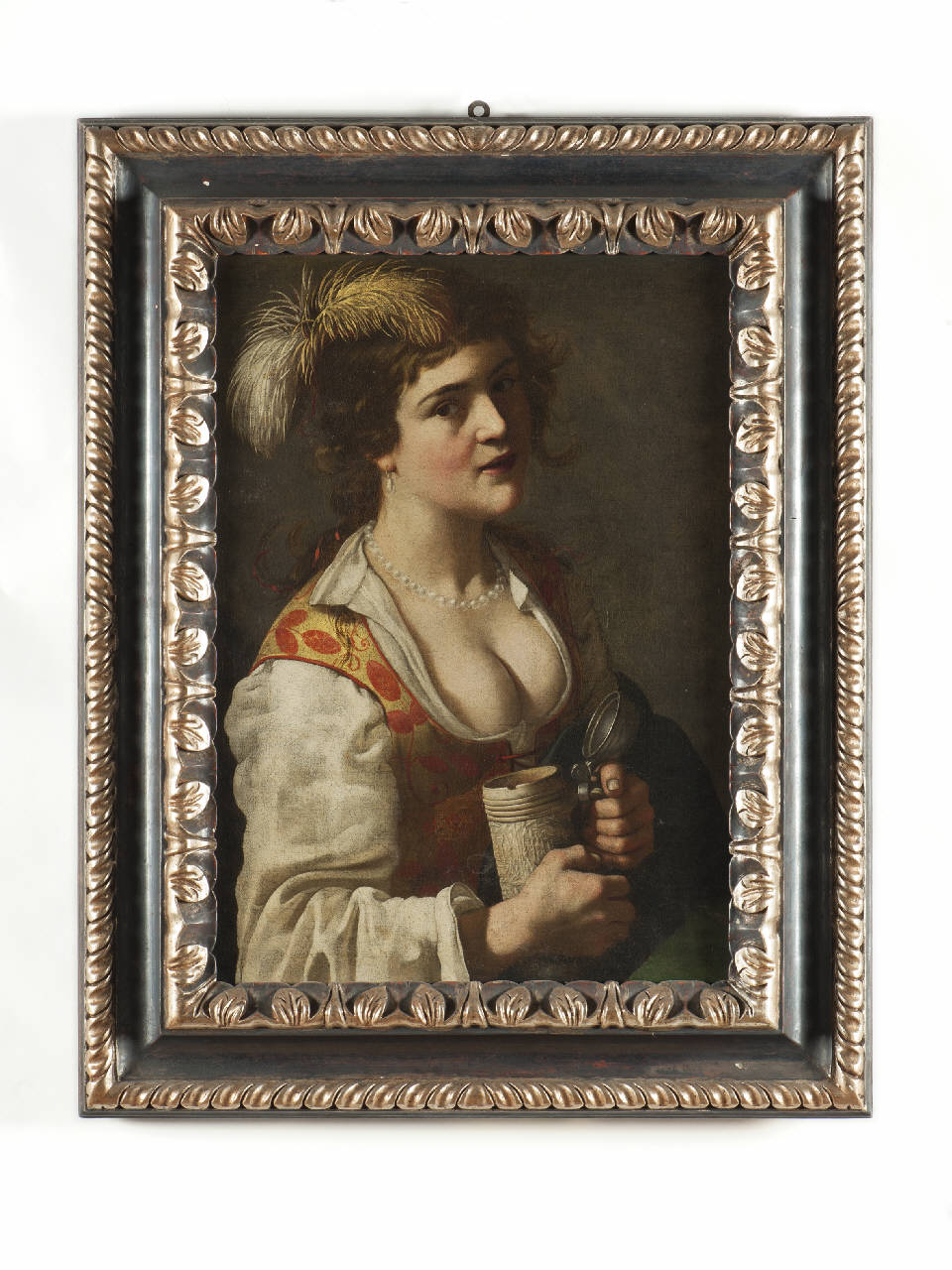 figura di donna con boccale (dipinto) di Christiaen van Couwenbergh (sec. XVII)