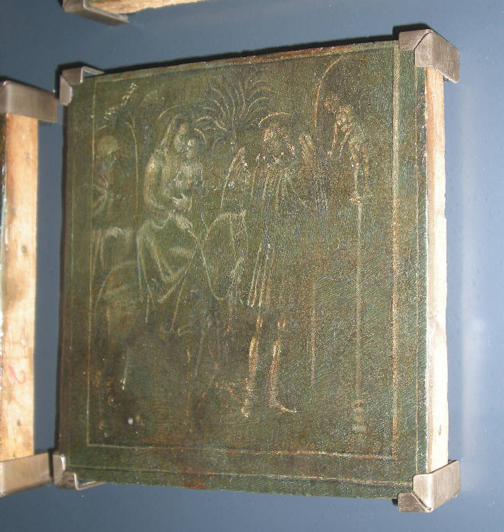 Storie di Maria Vergine e di Cristo, Fuga in Egitto (dipinto) - ambito lombardo (metà sec. XV)