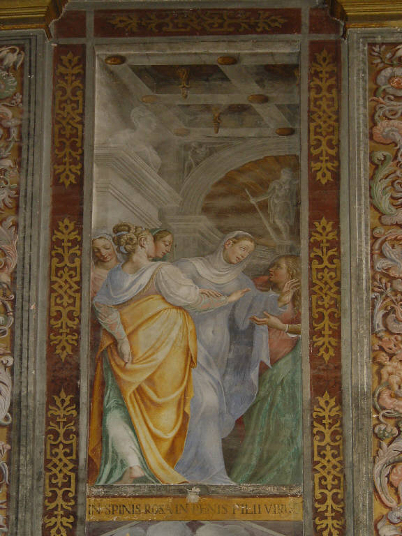 Deposizione di Cristo, Deposizione di Cristo nel sepolcro (dipinto murale) di Campi, Antonio (attribuito) (sec. XVI)