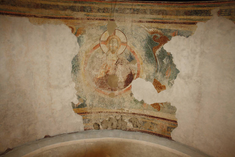 Cristo giudice, Cristo giudice (dipinto murale) di Maestro dell'Aquila (attribuito) (metà sec. X)