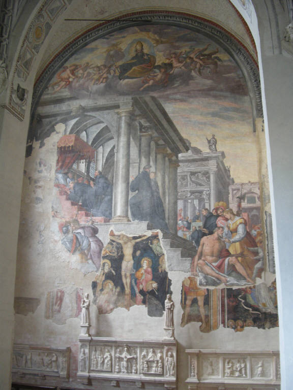 Papa Alessandro IV consegna alla Congregazione di Sant'Agostino la Bolla dell'Unione, Papa Alessandro IV consegna alla Congregazione di Sant'Agostino la Bolla dell'Unione (dipinto) di Della Rovere, Giovanni Battista; Della Rovere, Giovanni Mauro (sec. XVII)