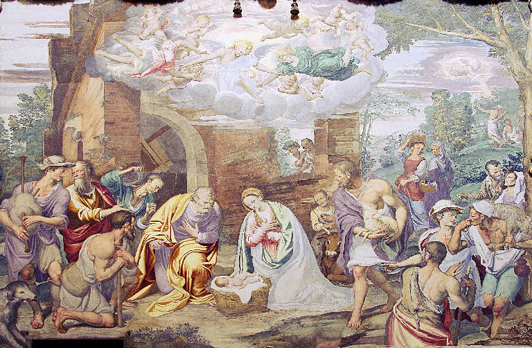 Adorazione dei pastori, Adorazione dei pastori (dipinto) di Peterzano, Simone (sec. XVI)