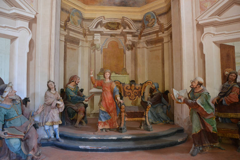 Disputa di Gesù con i dottori del tempio (gruppo scultoreo) di Silva, Agostino (ultimo quarto sec. XVII)