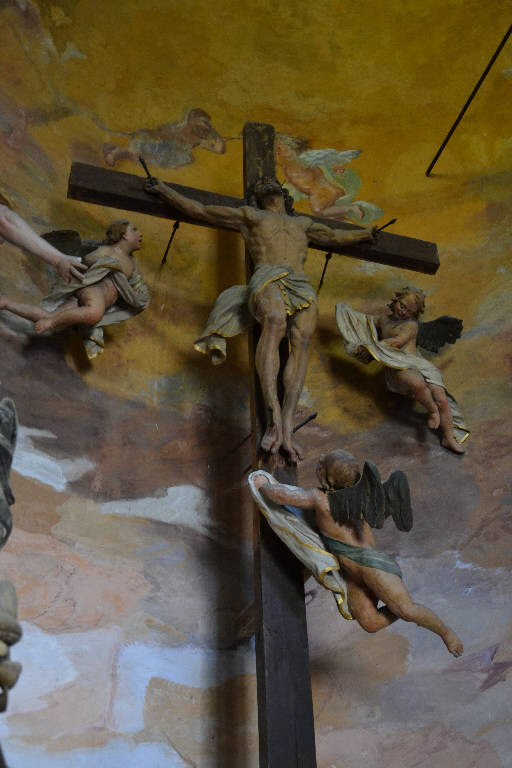 Crocifissione di Cristo (gruppo scultoreo) di Silva, Agostino (attribuito) (terzo quarto sec. XVII)