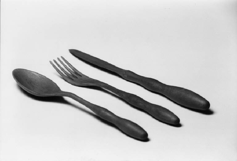 cucchiaio (set di posate (modello)) di Sacchi Giovanni; Munari Bruno (terzo quarto sec. XX)