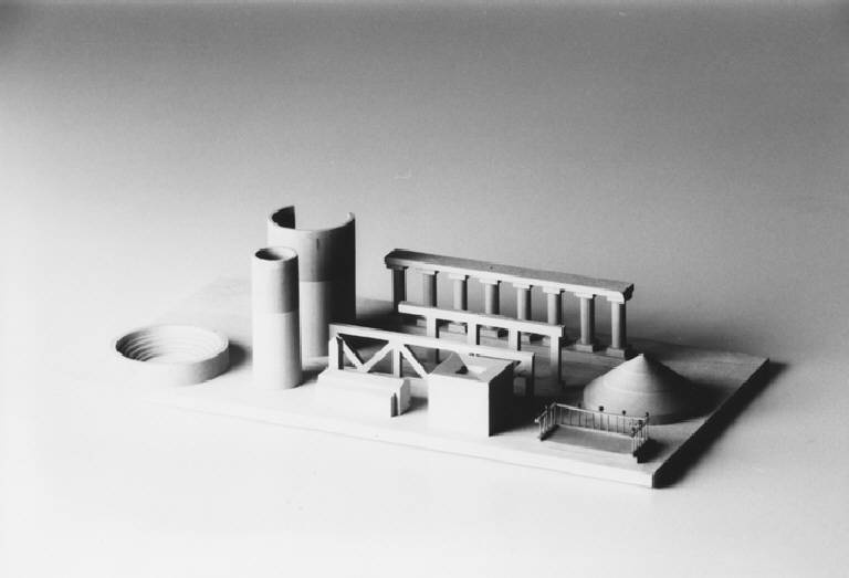 elementi architettonici e urbanistici (modello) di Sacchi Giovanni; Botta Mario (ultimo quarto sec. XX)