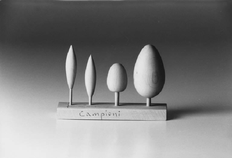 piante per plastici (modello) di Sacchi Giovanni; Botta Mario (ultimo quarto sec. XX)