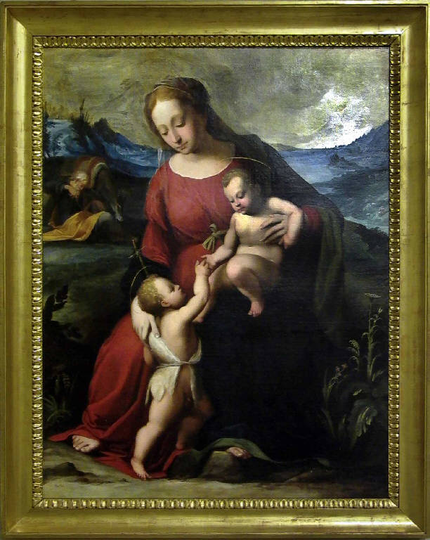 Riposo durante la fuga in Egitto (dipinto) di Granacci Francesco (attr.) (prima metà sec. XVI)