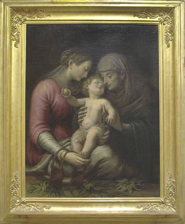 Madonna con Bambino e sant'Anna (dipinto) di Caccia Guglielmo (attr.) (secondo quarto sec. XVII)
