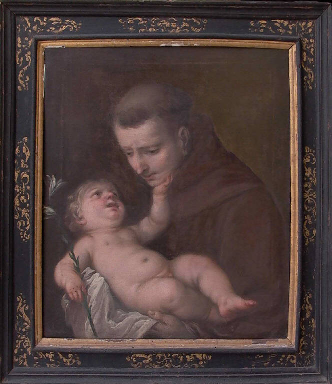 Sant'Antonio da Padova con Gesù Bambino (dipinto) - ambito emiliano (fine sec. XVII)