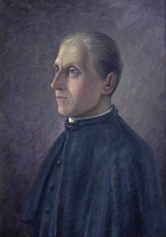 Ritratto di don Faustino Bocchi (dipinto) di Rubagotti Giuseppe (attr.) (secondo quarto sec. XX)