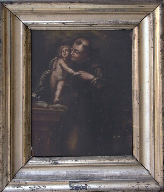 Sant'Antonio da Padova con Gesù Bambino (dipinto) di Della Rovere Giovan Mauro detto Fiamminghino (attr.) (prima metà sec. XVII)