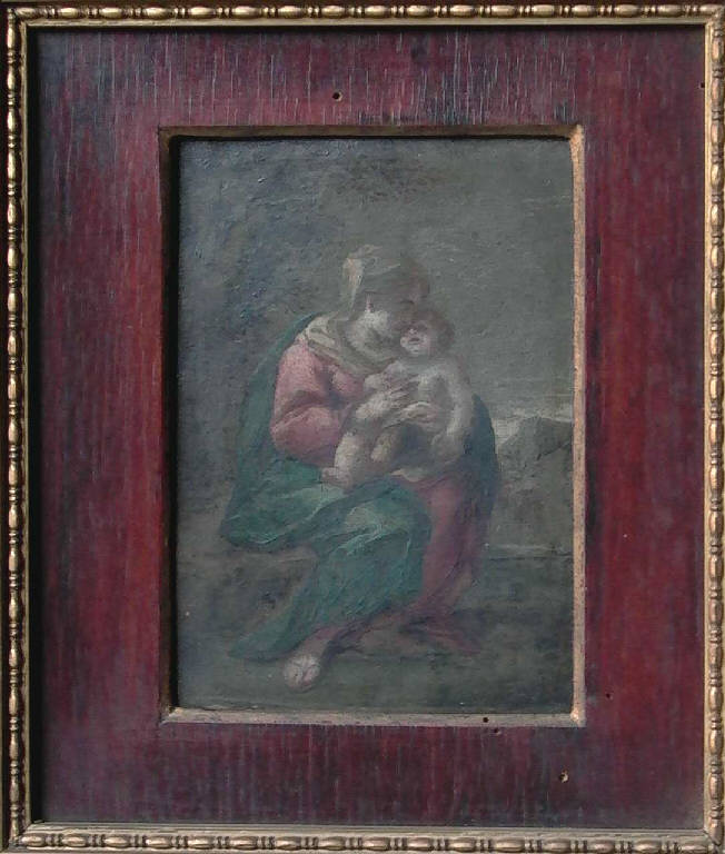 Madonna con Bambino (dipinto) - ambito lombardo-emiliano (sec. XVII)