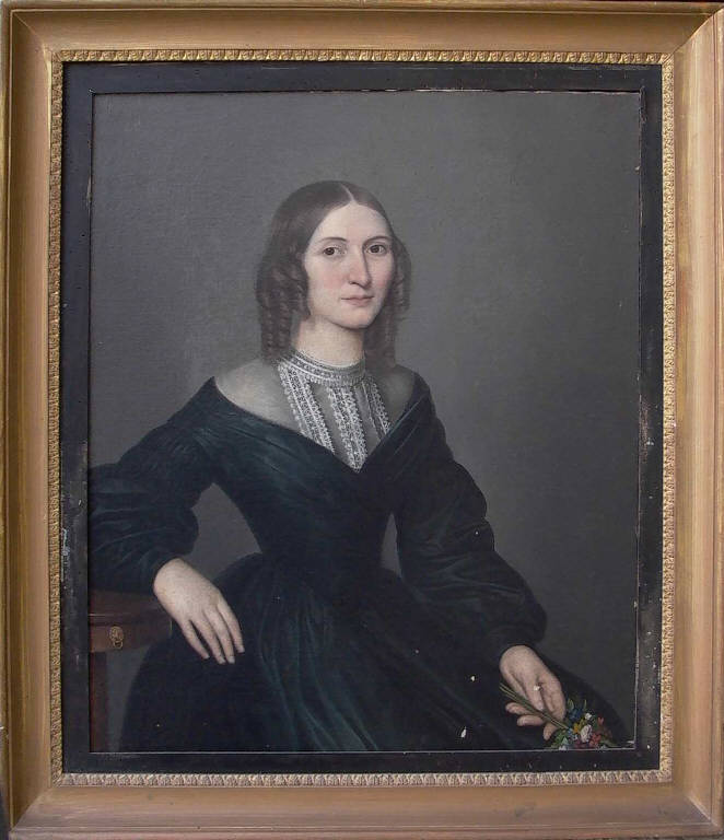 Ritratto di Laura Cadei Maffoni (dipinto) di Teosa Giuseppe (attr.) (prima metà sec. XIX)