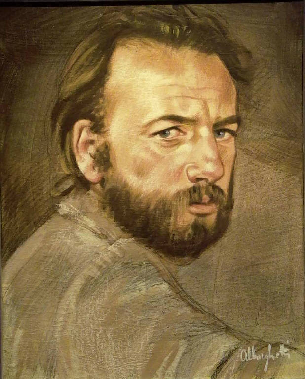 Autoritratto (dipinto) di Alborghetti Lorenzo (sec. XX)