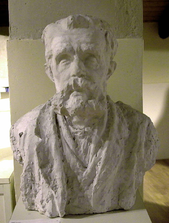 Busto maschile barbuto (busto) di Borsato Tullio (primo quarto sec. XX)