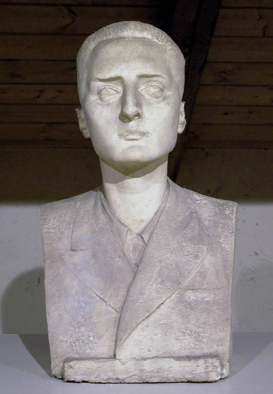 Busto maschile di giovane (busto) di Repossi Pietro (secondo quarto sec. XX)